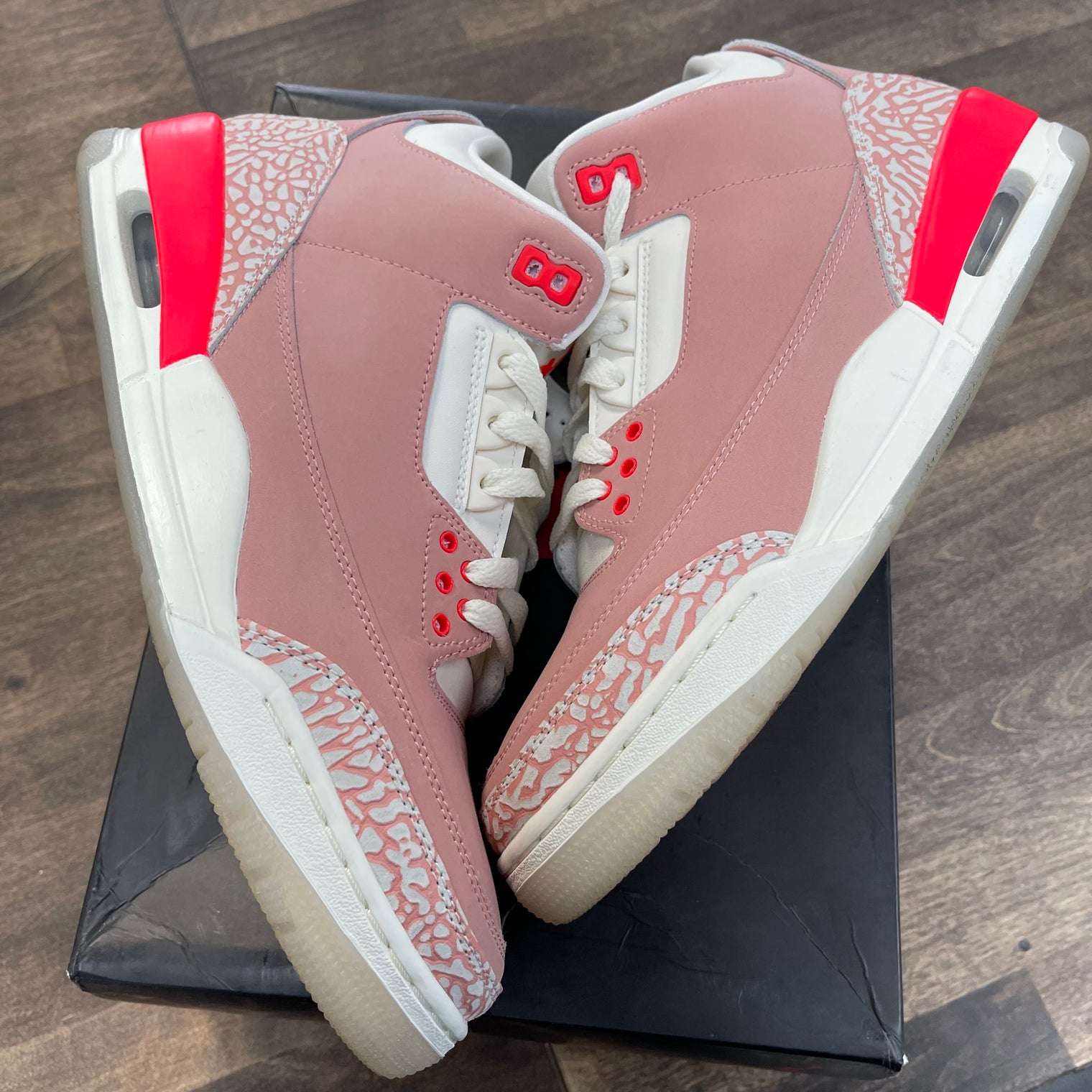Rust Pink Jordan 3 Retro (W) (USED)