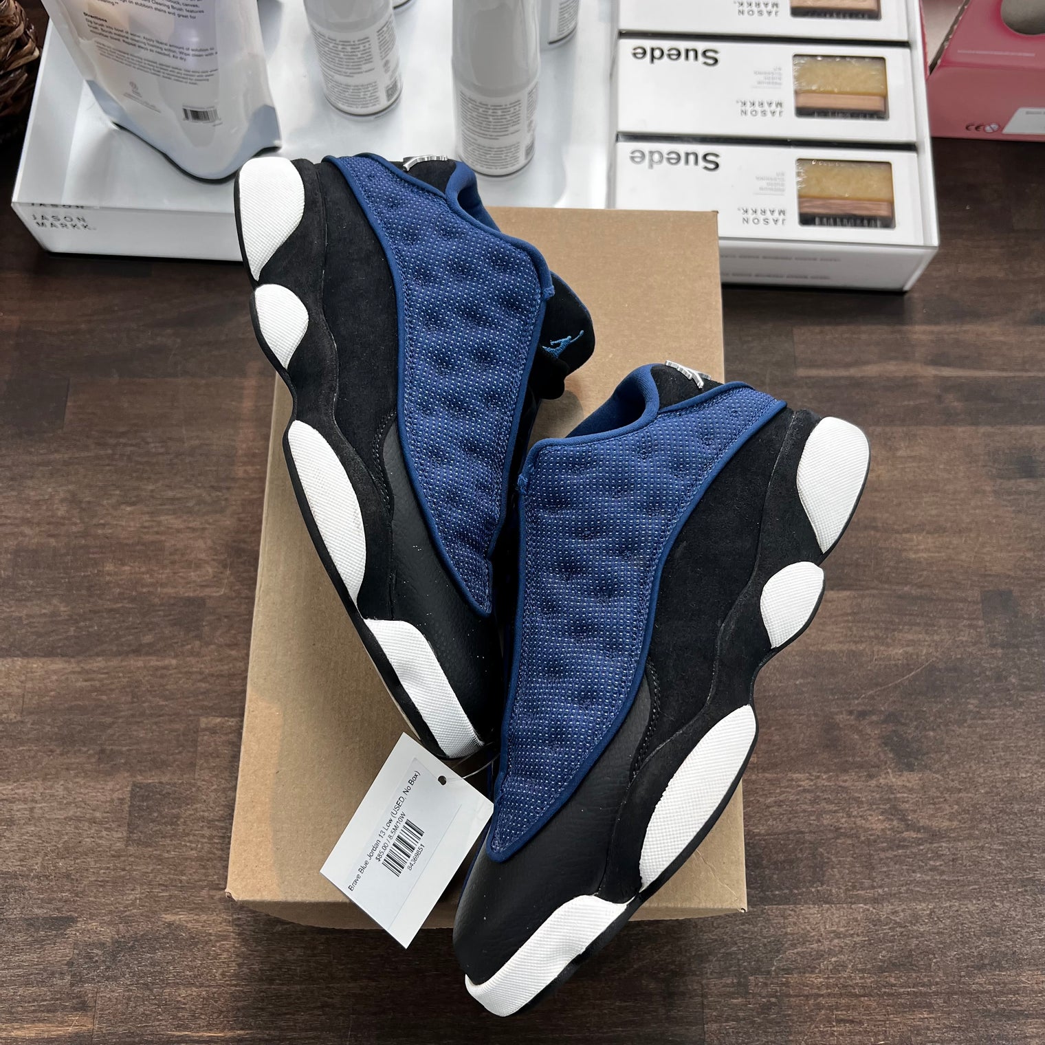 Brave Blue Jordan 13 Low (USED, No Box)