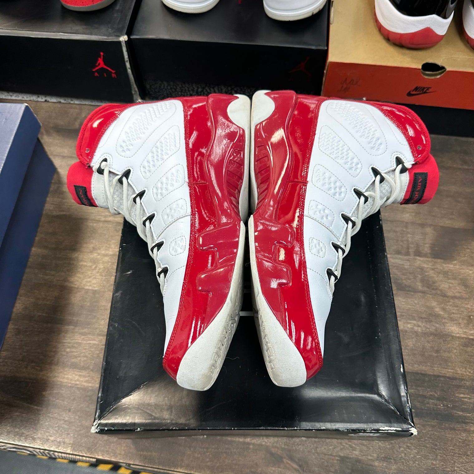 White Gym Red Jordan 9 (USED)