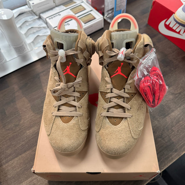 British Khaki Travis Scott Jordan 6 (Lightly Worn)