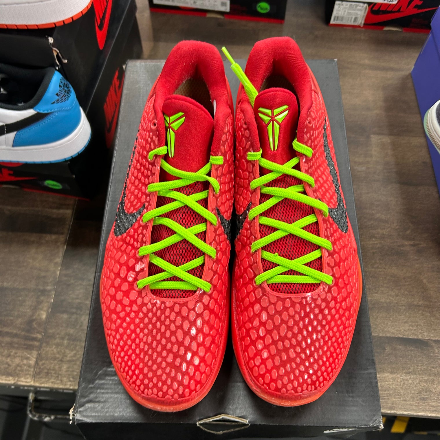 Reverse Grinch Nike Kobe 6 Protro (USED, Replacement Box)