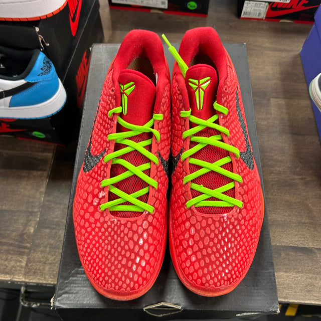 Reverse Grinch Nike Kobe 6 Protro (USED, Replacement Box)