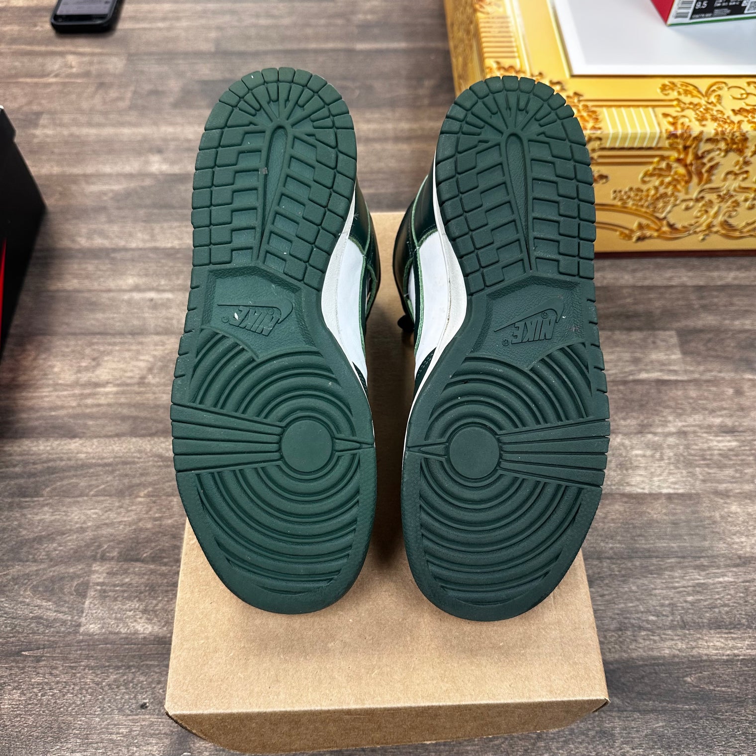 Spartan Green Dunk High (USED, No Box)