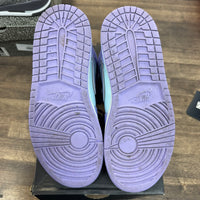 Purple Aqua Jordan 1 Mid (USED)