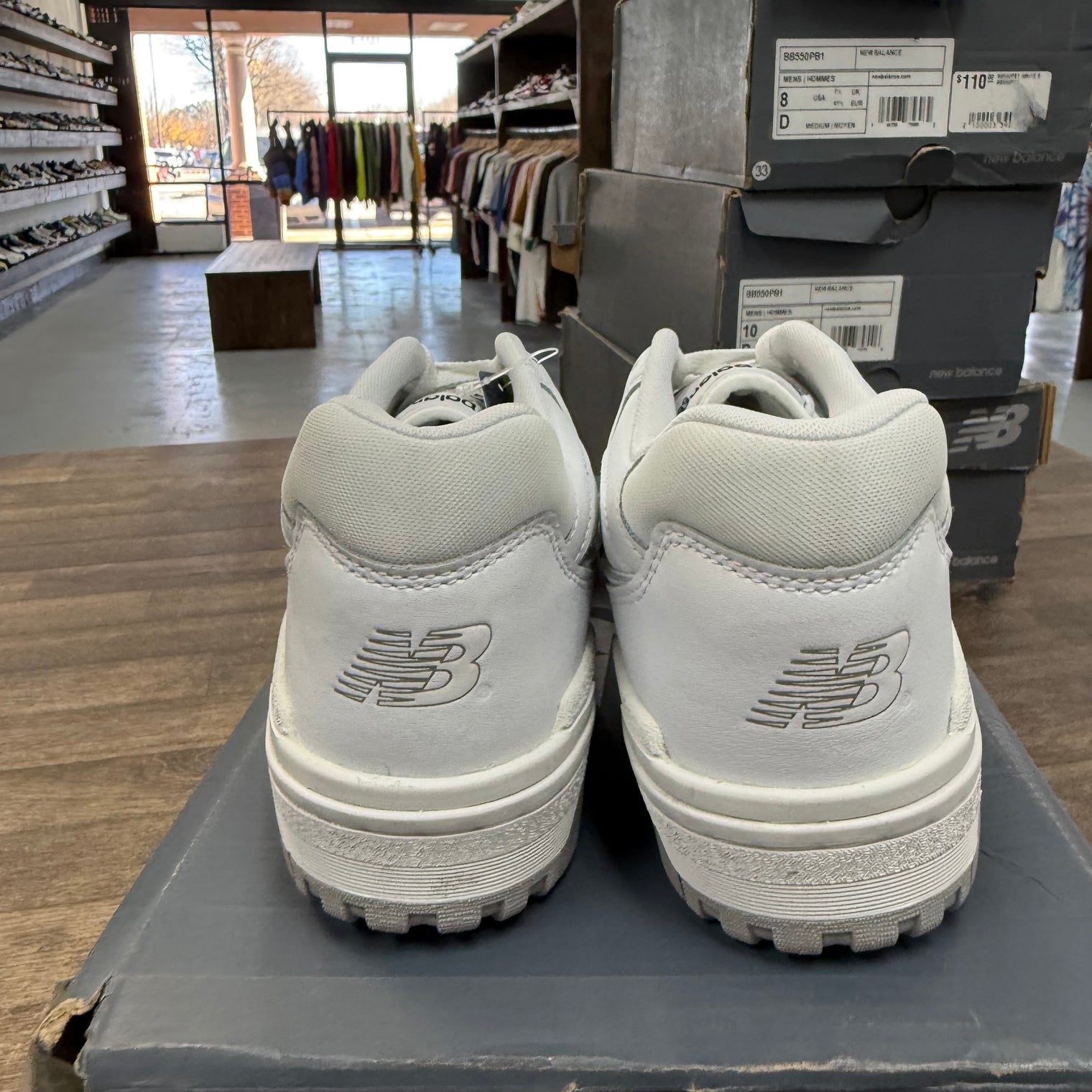 New Balance 550 White Grey (Lightly Worn)