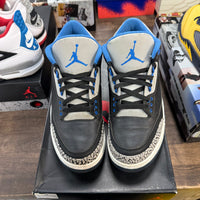 Sport Blue Jordan 3 Retro (USED)