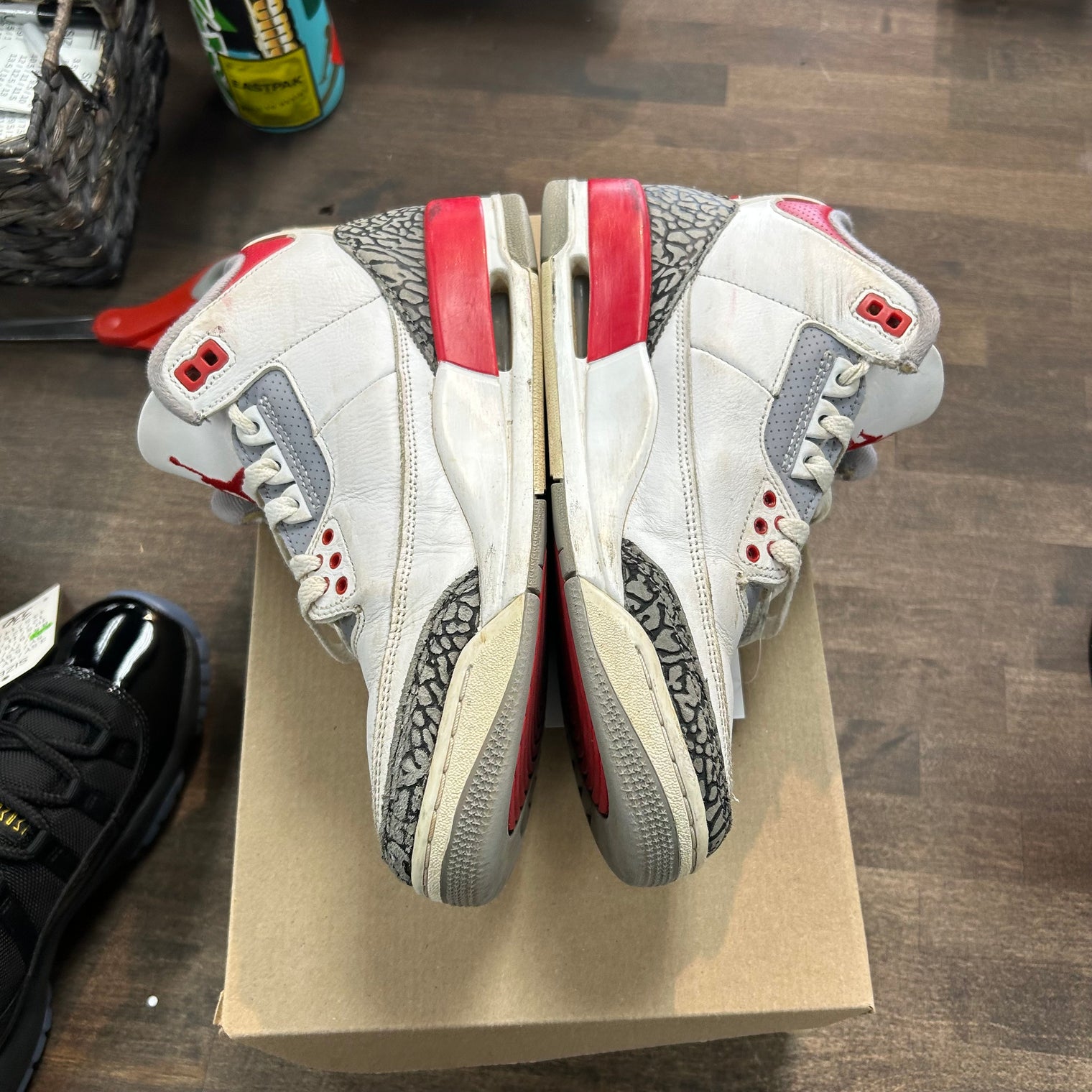 Fire Red Jordan 3 Retro (USED, No Box)
