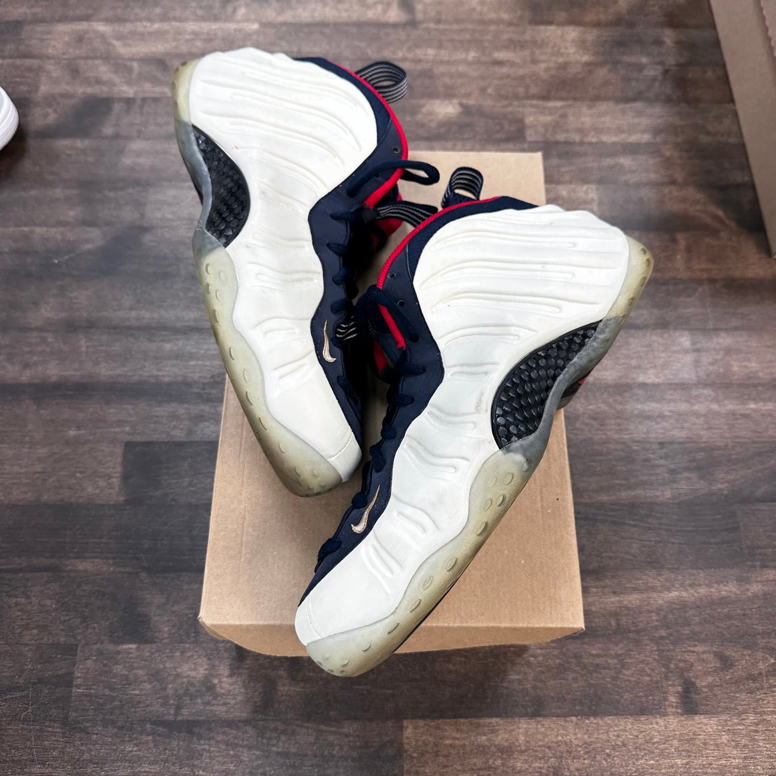 Olympic Nike Foamposite One (USED,No Box)