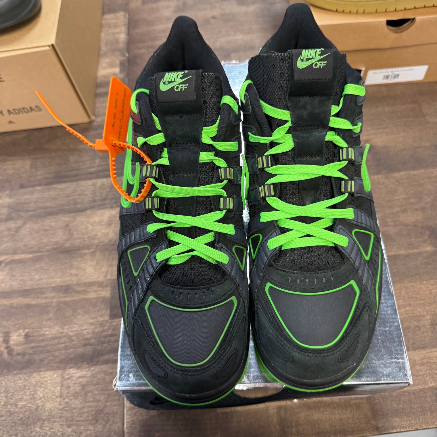 Green Strike Off-White Rubber Dunk Low (USED)