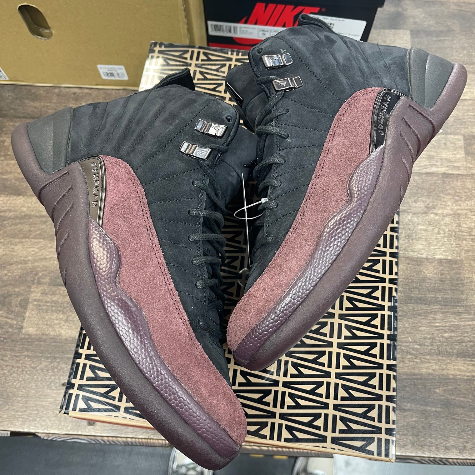 A Ma Maniere Jordan 12 Black (W) (USED)