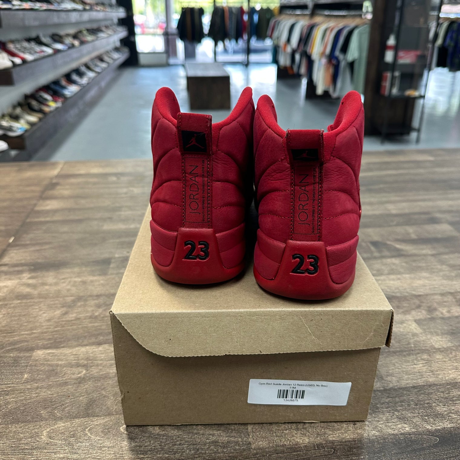 Gym Red Suede Jordan 12 Retro (USED, No Box)