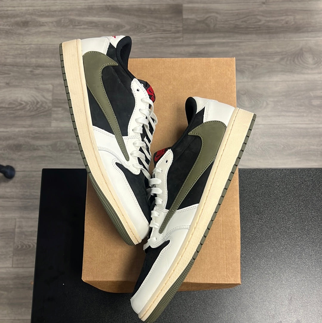 Jordan 1 Retro Low OG SP Travis Scott Olive (USED,no box)