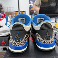 Sport Blue Jordan 3 Retro (USED)