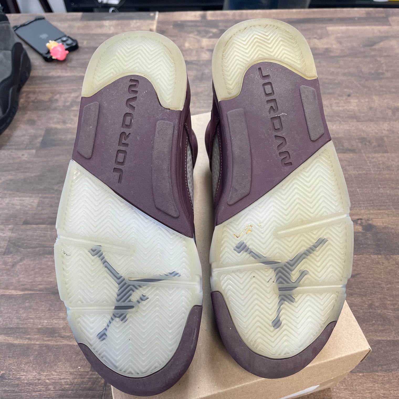 Burgundy Jordan 5 (USED, No Box)