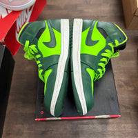 Air Jordan 1 Retro Mid Gorge Green (Used, No Insoles, No Box)