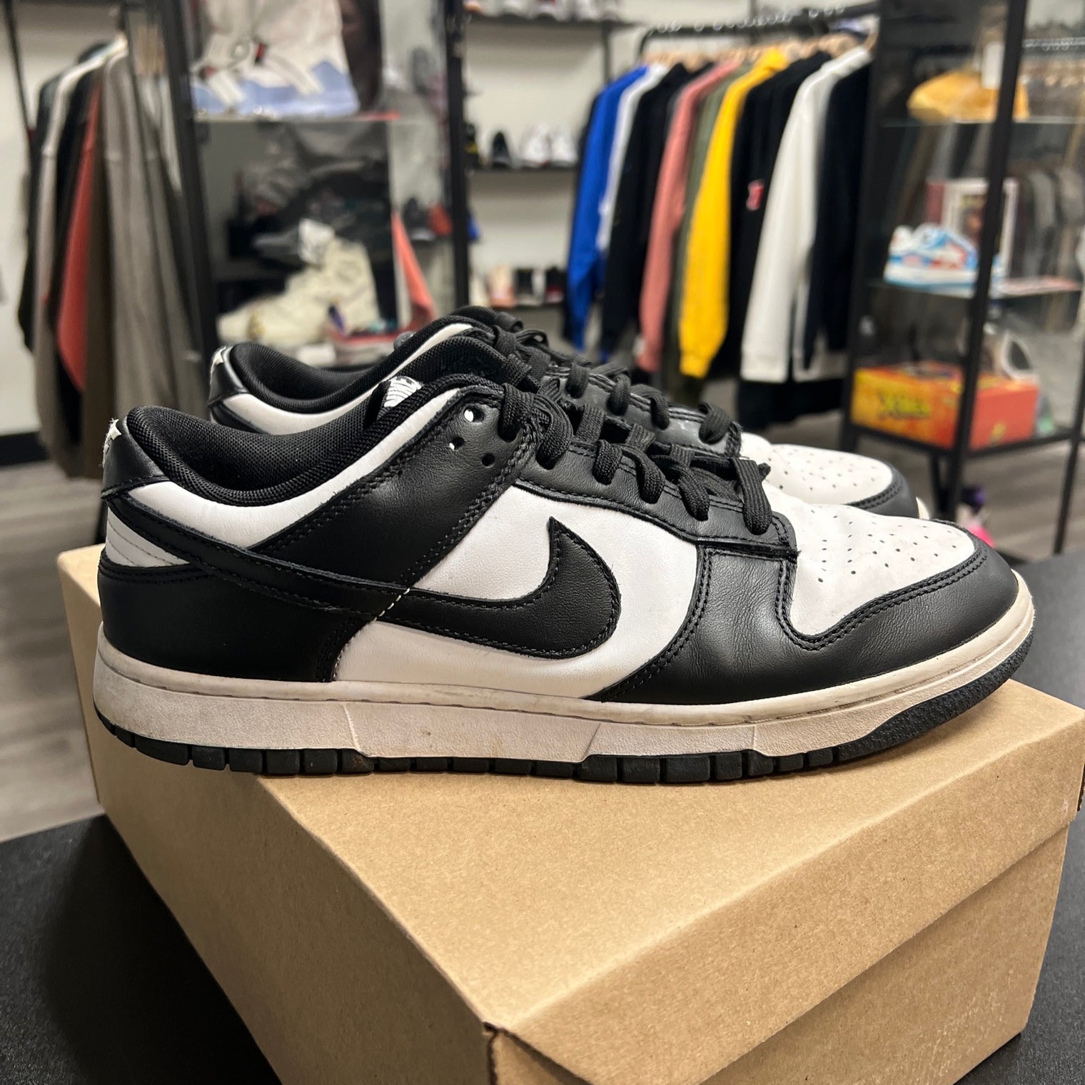 Panda Black White Dunk Low (USED, no box)