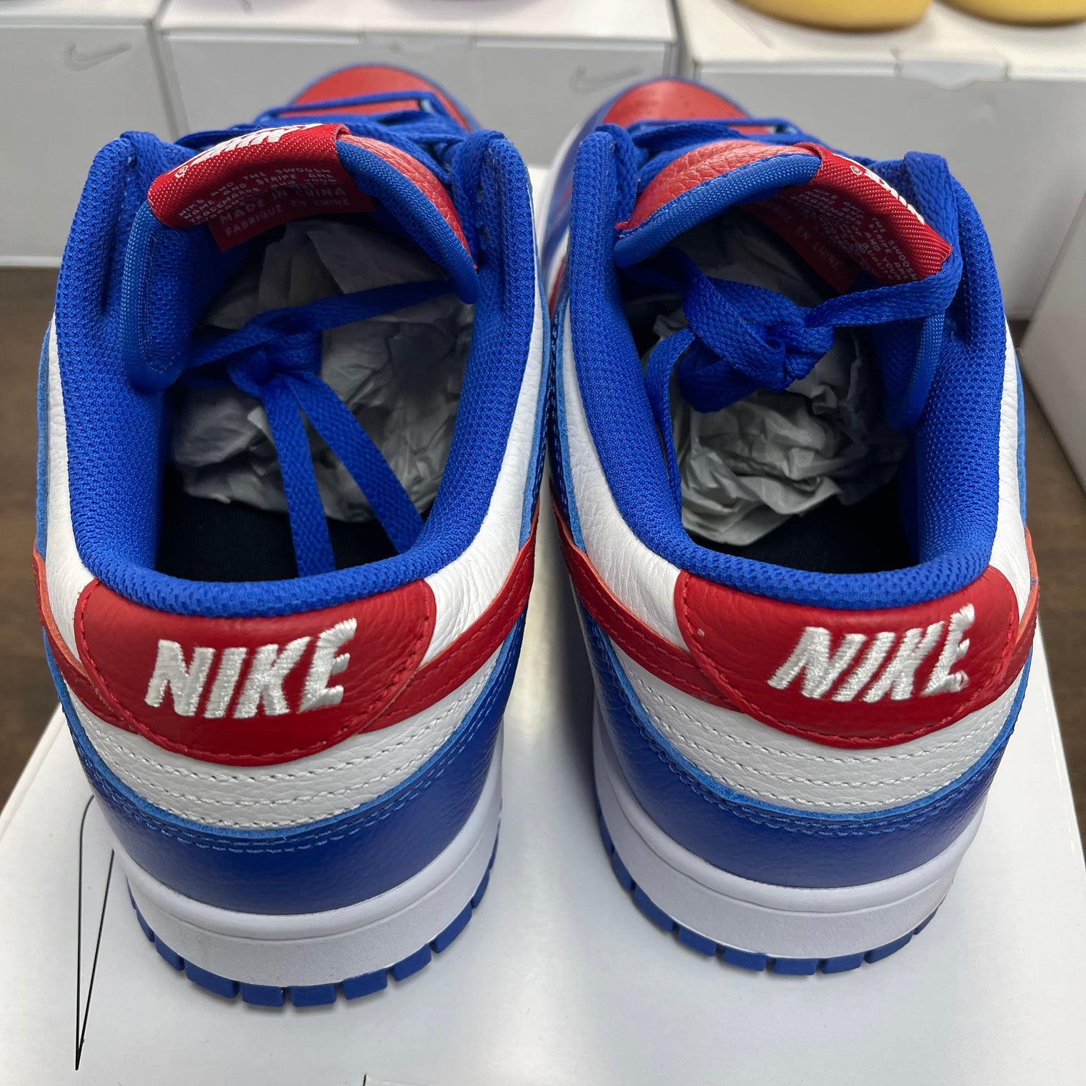 Nike ID Blue Red Dunk Low (USED)