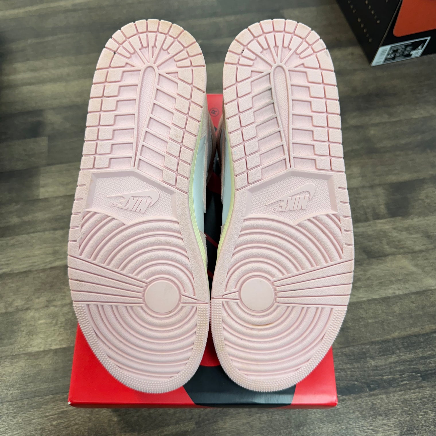 Washed Pink Jordan 1 High (W) (USED)