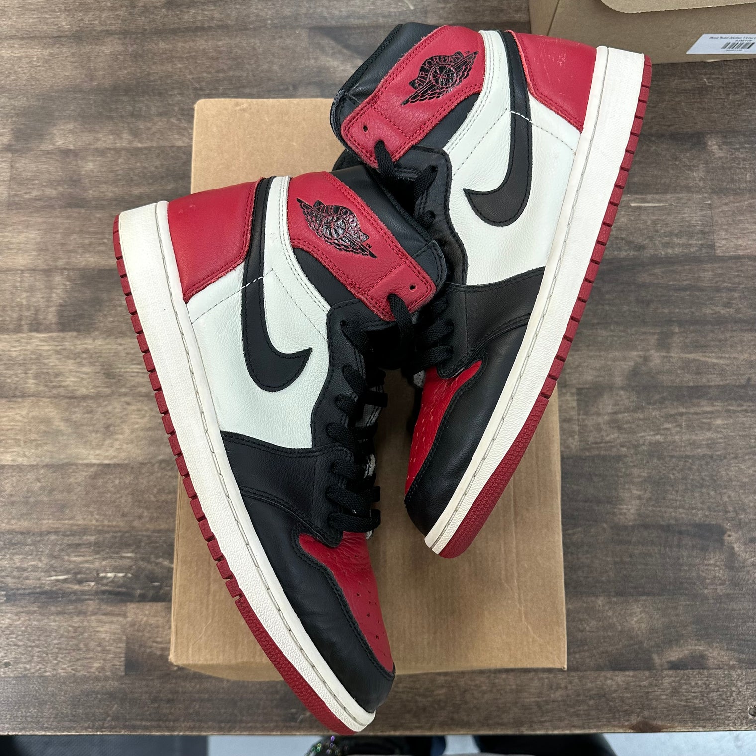 Bred Toe Jordan 1 High (USED, No Box)
