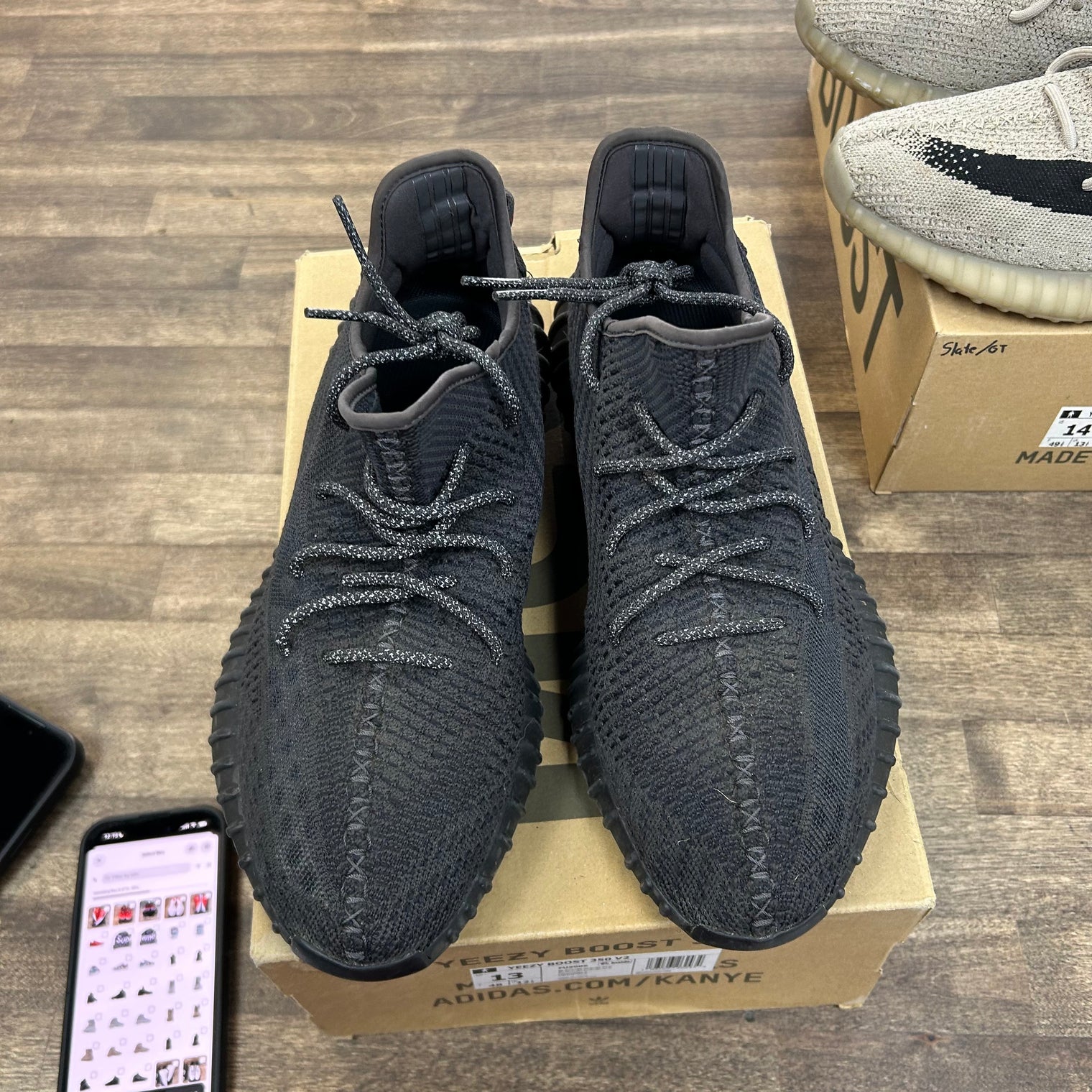 adidas Yeezy Boost 350 V2 Black (Non-Reflective) (US 13) (USED)