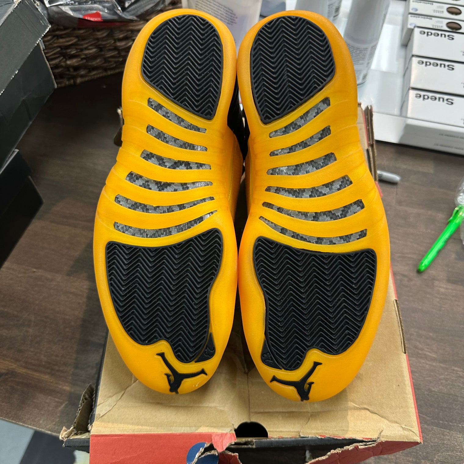 University Gold Jordan 12 (Lightly worn)