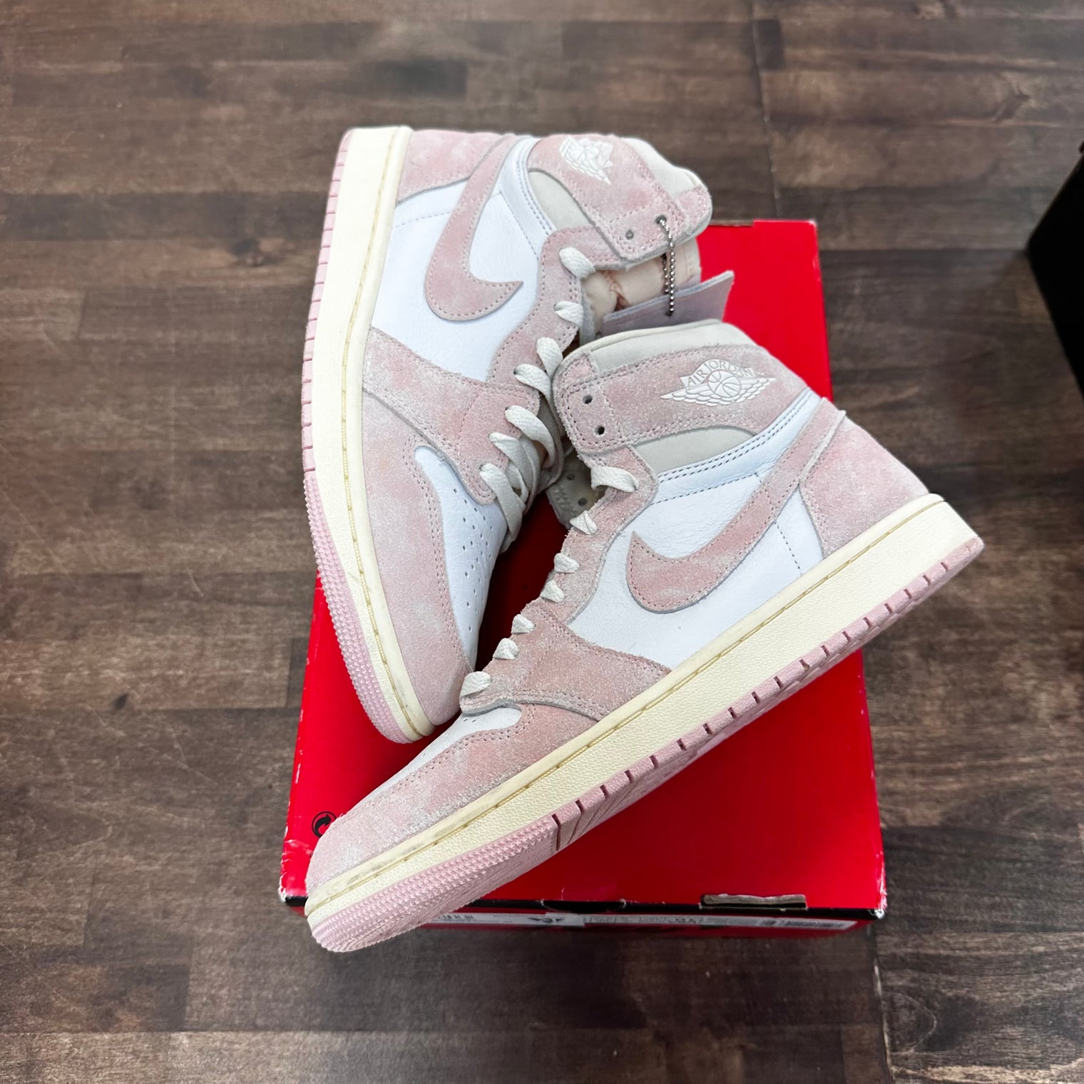 Washed Pink Jordan 1 High (W) (USED, No Lid)