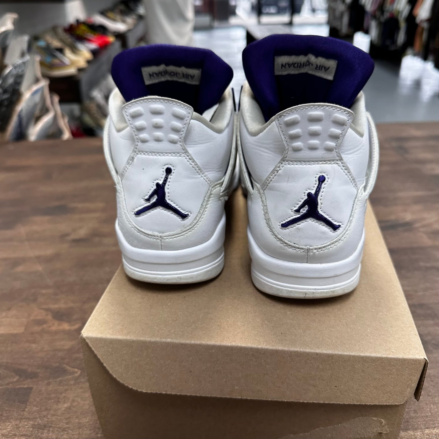 Metallic Purple Jordan 4 (USED,No Box)