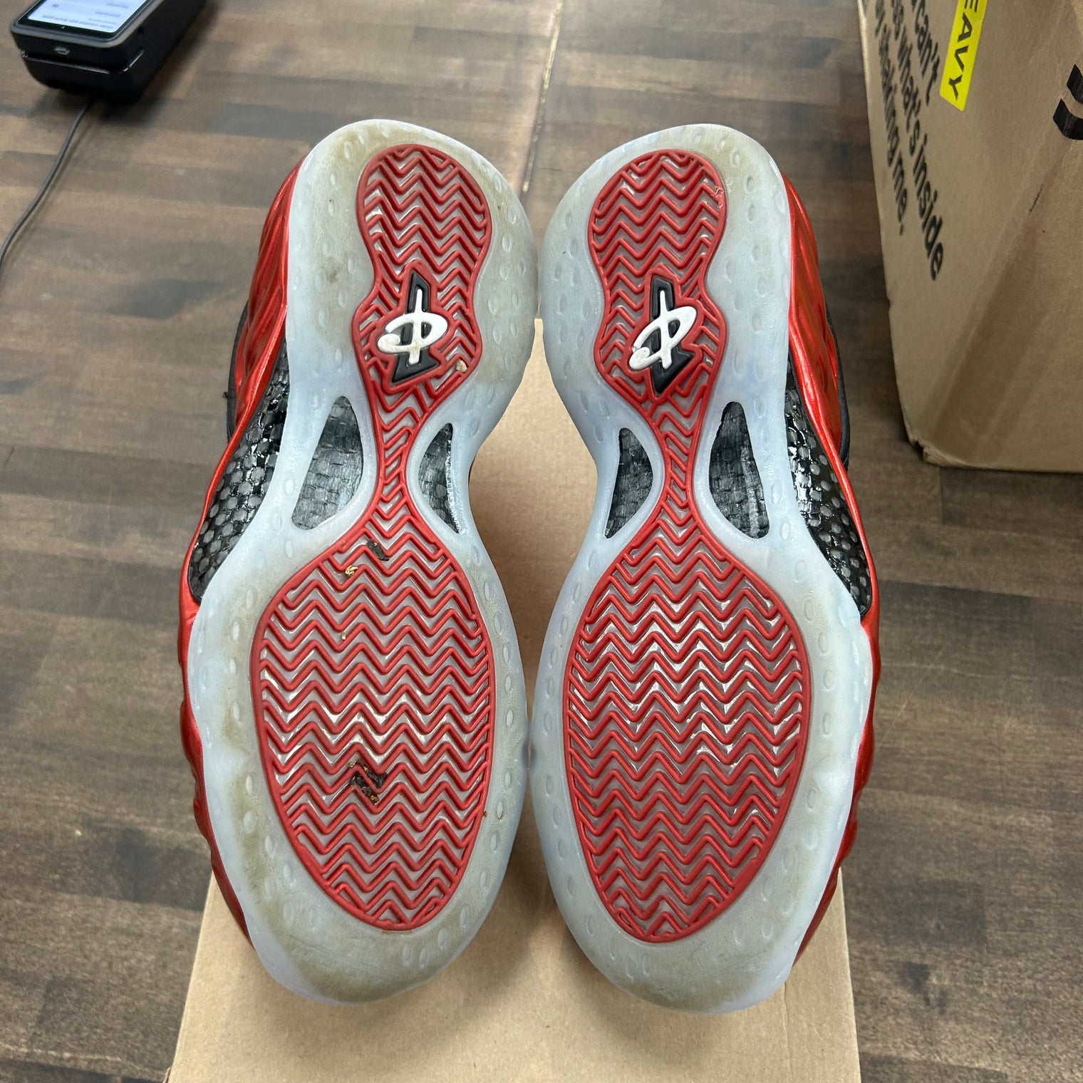 Nike Air Foamposite One Metallic Red (2023) (US 9.5) (USED, No Box)