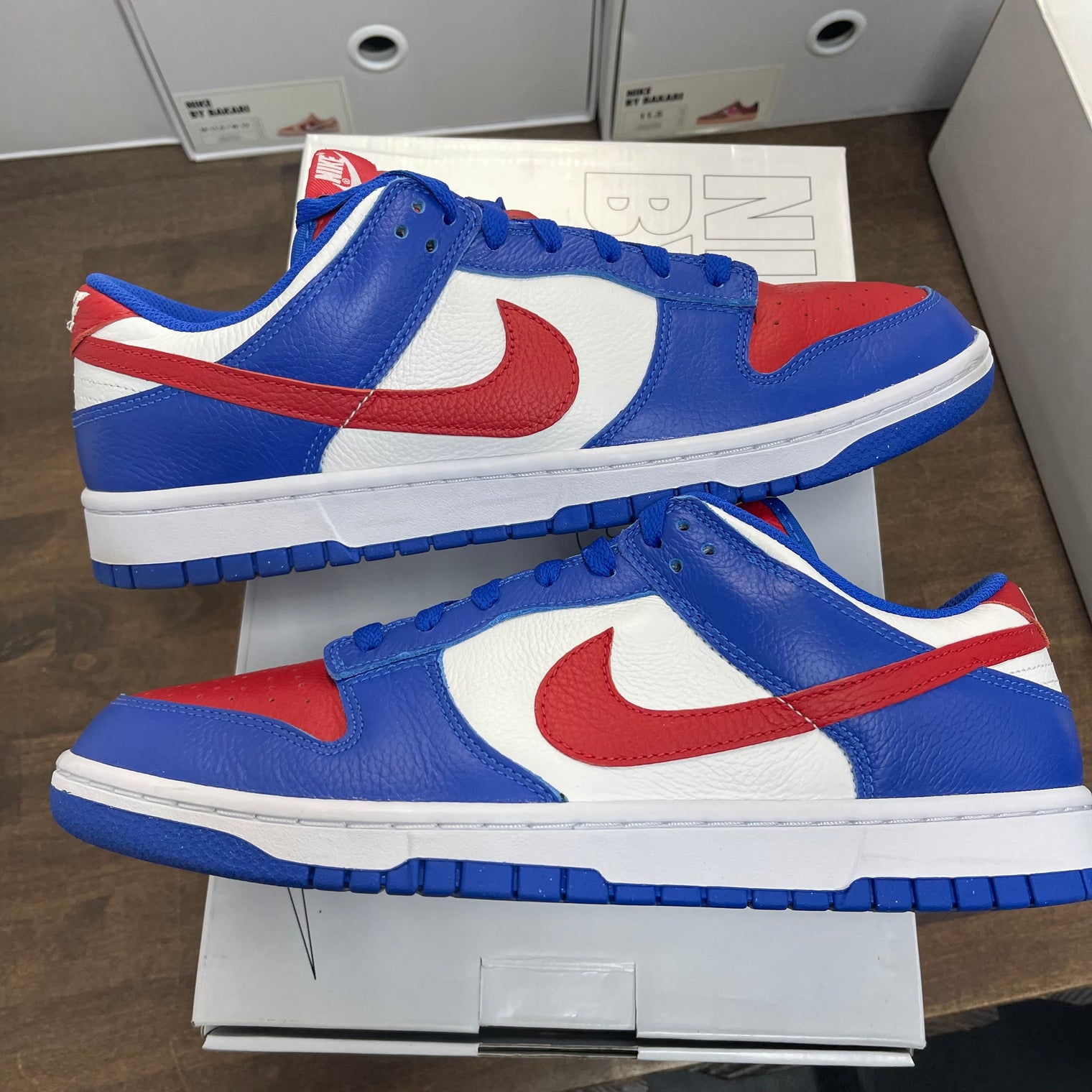 Nike ID Blue Red Dunk Low (USED)