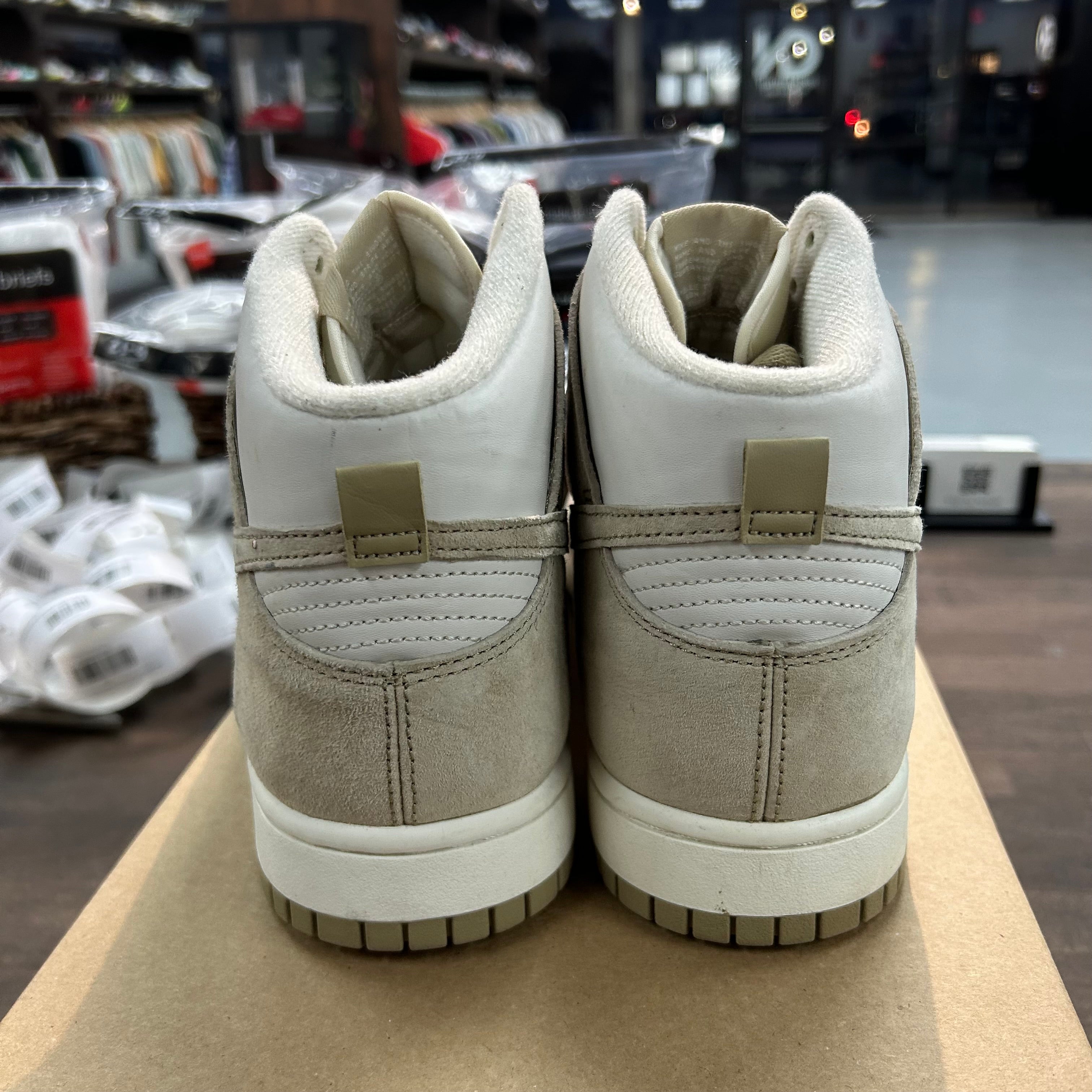 Nike Dunk High Tan Suede White (US 10) (USED,No Box) Size 10 (Pre-Owned) - Image 4