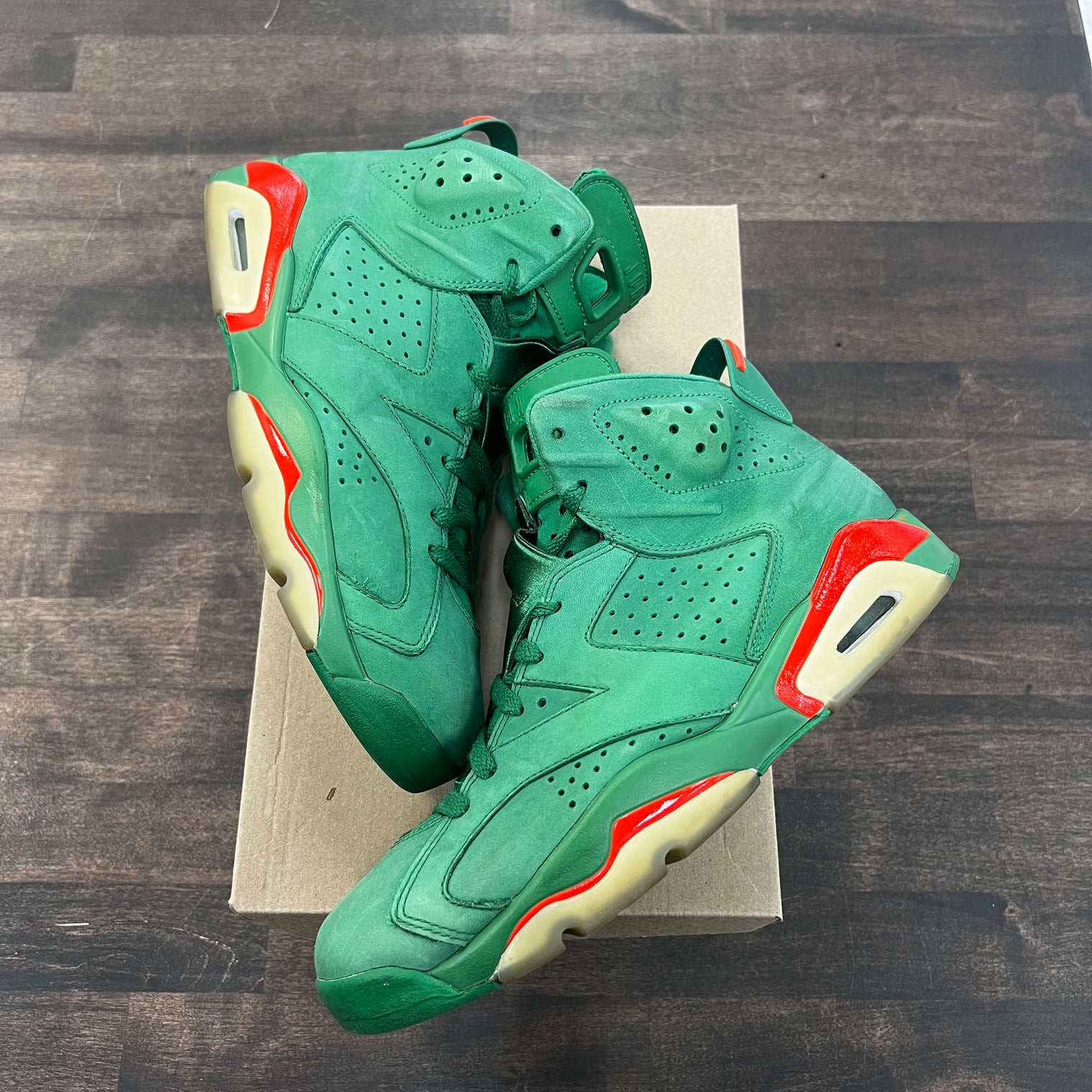 Gatorade Green Jordan 6 (USED,NO BOX)
