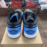 University Blue Black Jordan 1 Low (USED, No Box)