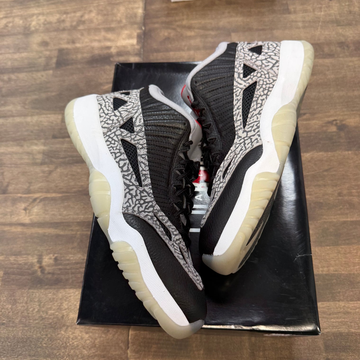 Black Cement Jordan 11 Low IE (Lightly Worn)