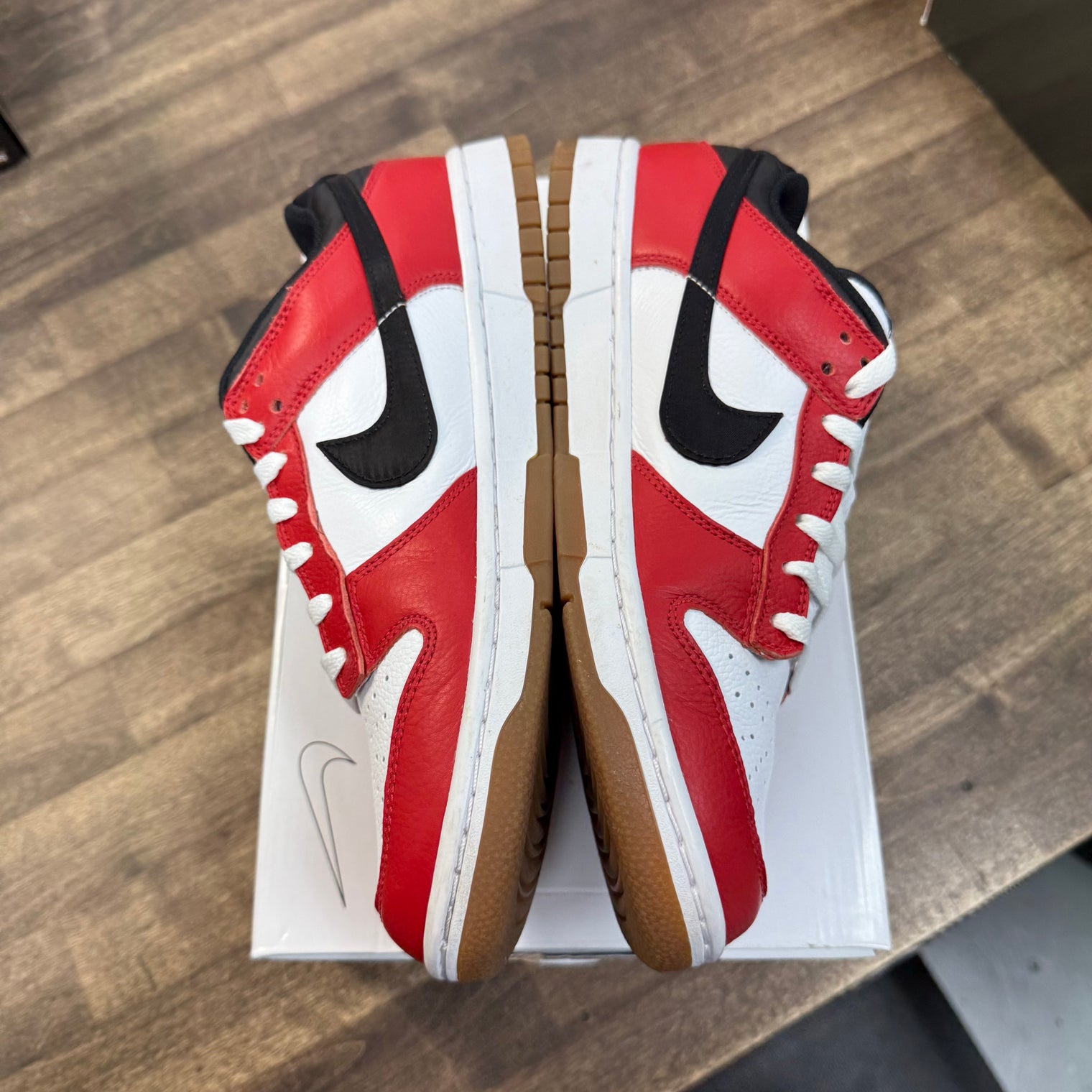 Nike By You Nike Dunk Low Red Black White (US 10) (USED)