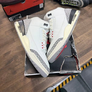 Jordan Reimagined White Cement Jordan 3 Retro (USED) Size 9.5 (Pre-Owned) - Image 1