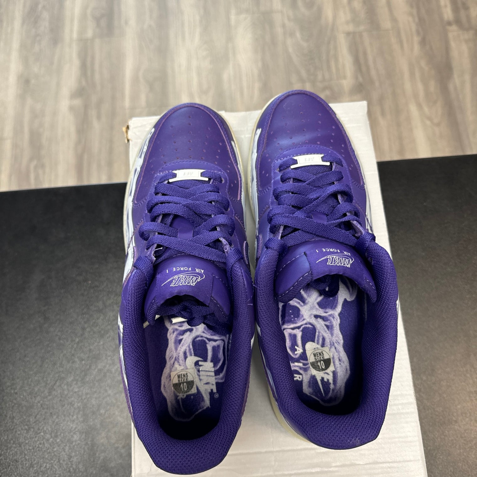 Nike Air Force 1 Purple Skeleton(USED)