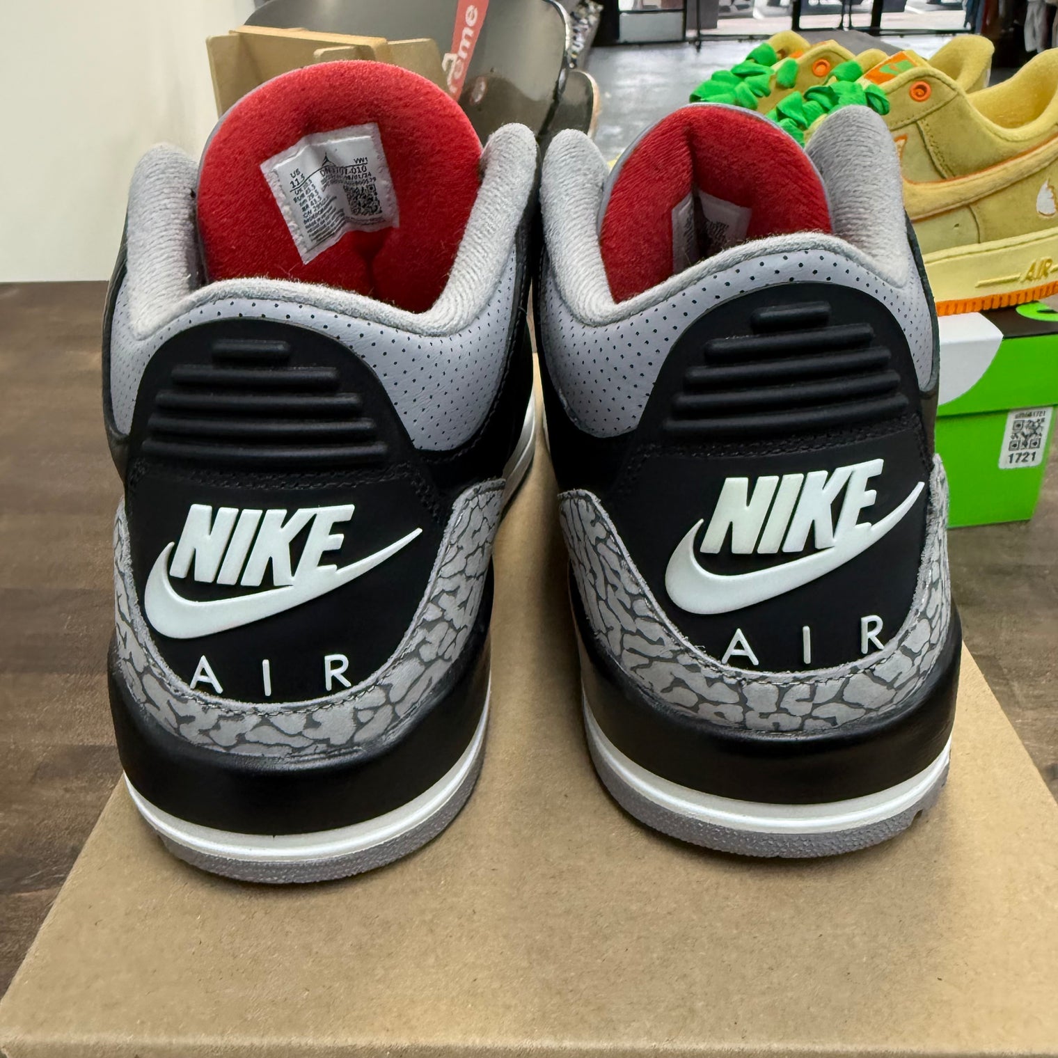 Black Cement Jordan 3 Retro (2024) (USED, No Box)