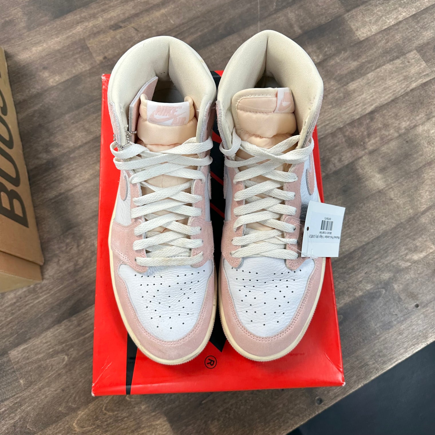Washed Pink Jordan 1 High (W) (USED)