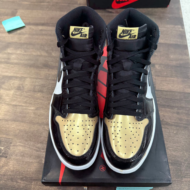 Patent Gold Jordan 1 High (Lightly Worn)