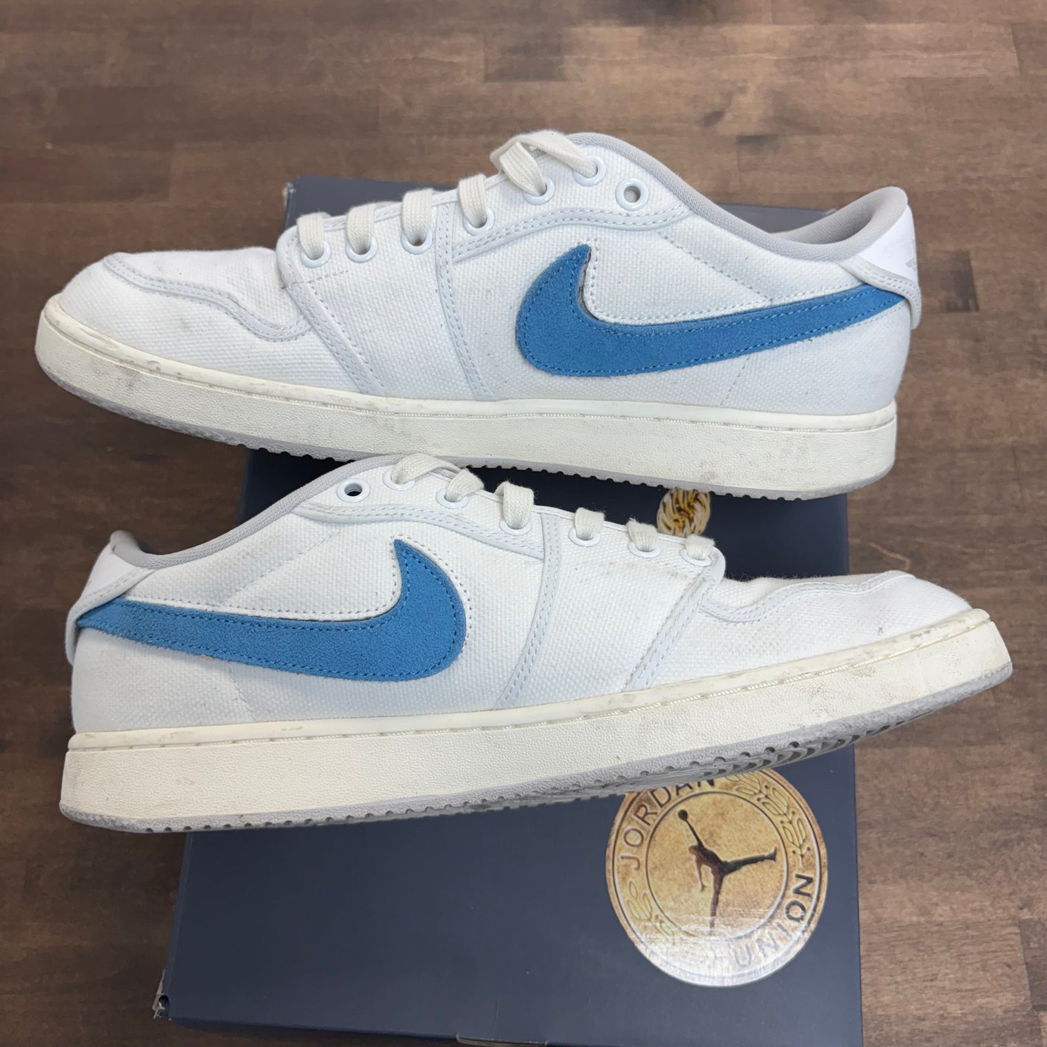 Union White Canvas Jordan 1 Retro AJKO Low SP (USED)