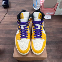 SE Laker Jordan 1 Mid (USED,NO BOX)