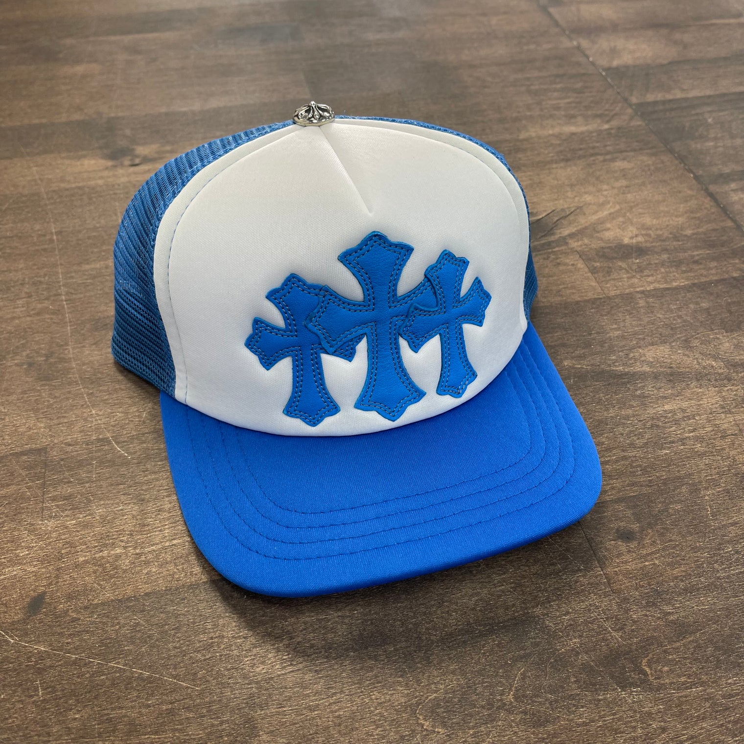 Chrome Hearts Ultra Blue Cemetery Trucker