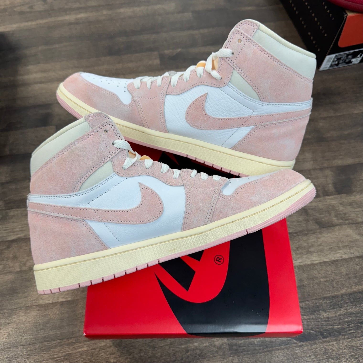 Washed Pink Jordan 1 High (W) (USED)