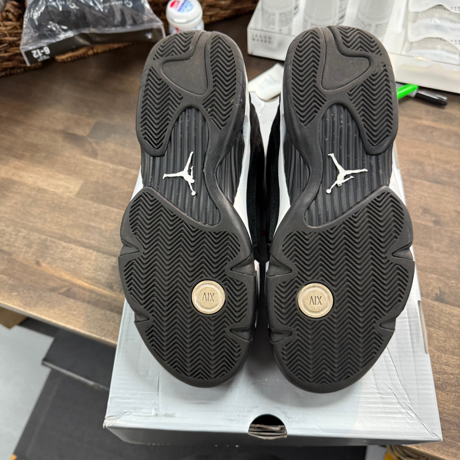 Black White Jordan 14 Retro (USED)