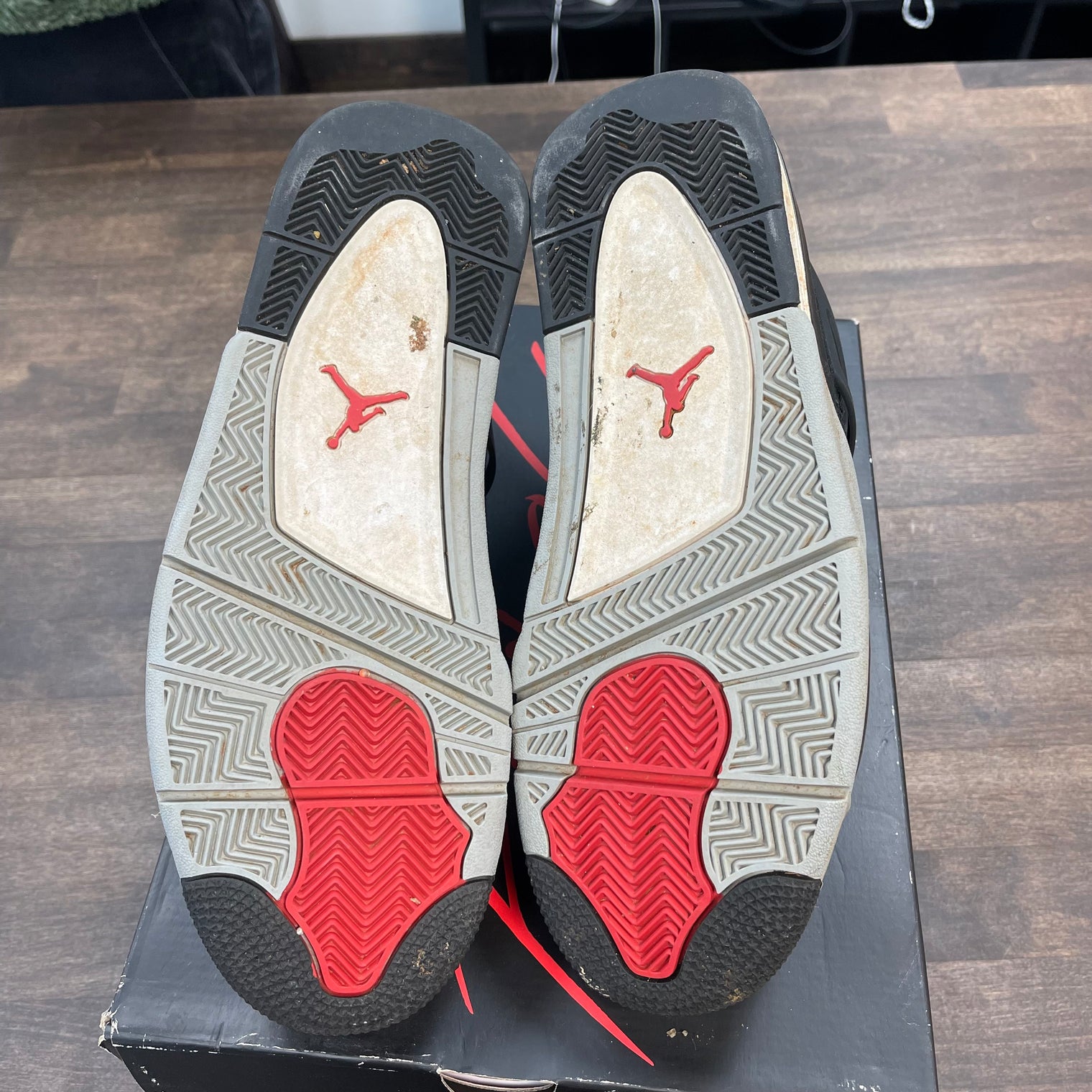 Black Canvas Jordan 4 (USED)