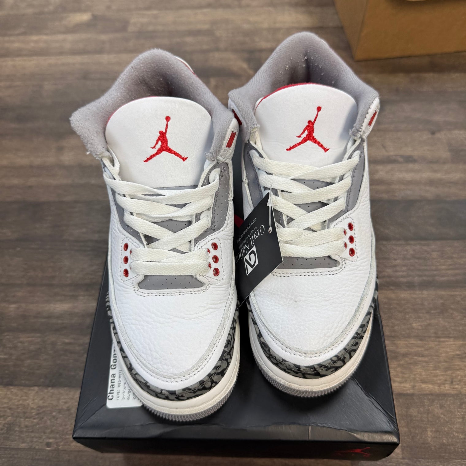 Fire Red Jordan 3 Retro (GS) (USED)