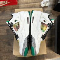 Lucid Green Rasta Jordan 4 Retro (Women's) (USED, No Box)