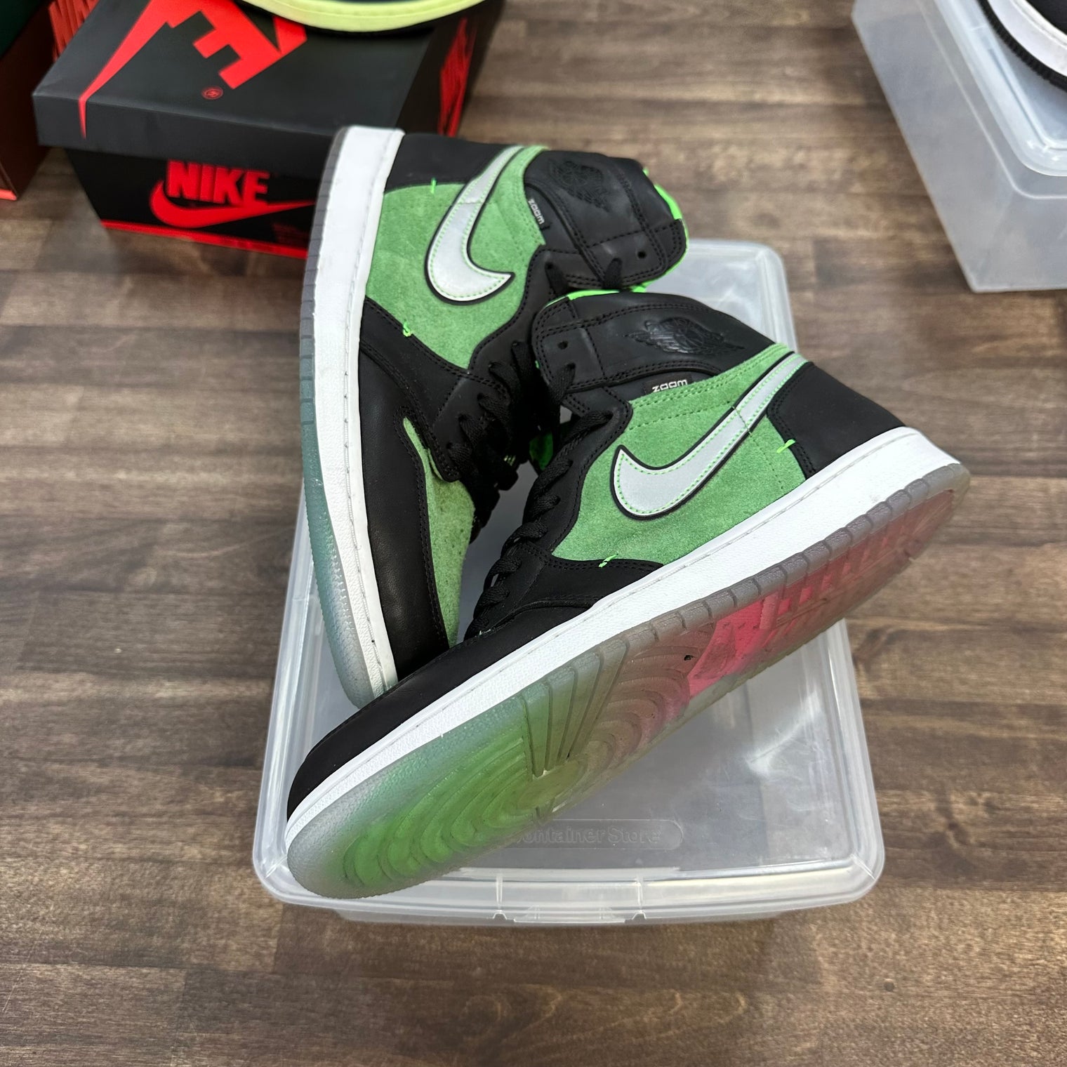 Zen Green Jordan 1 High (USED, No Box)