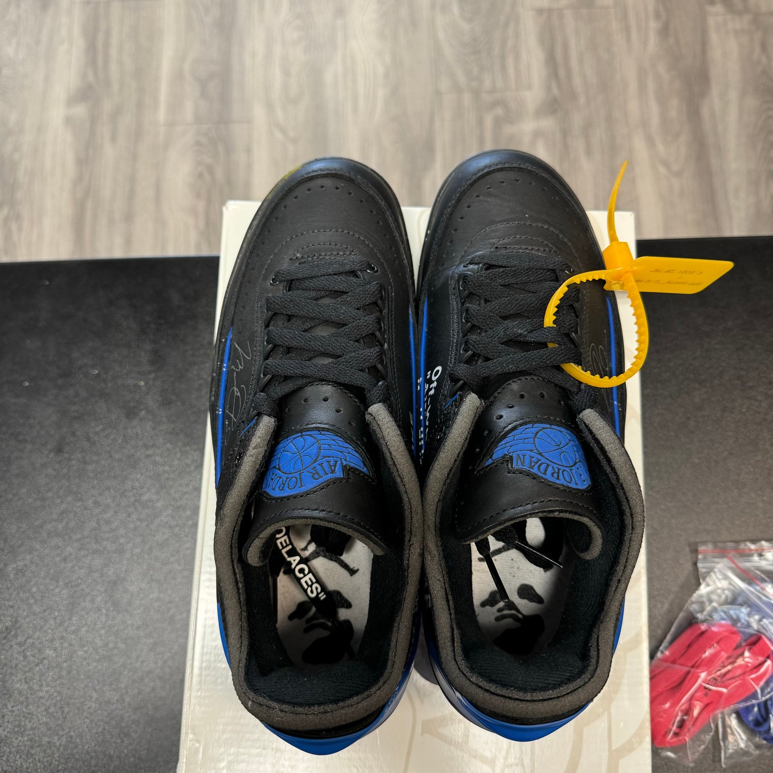 Off-White Jordan 2 Low Black Blue (Lightly Worn)