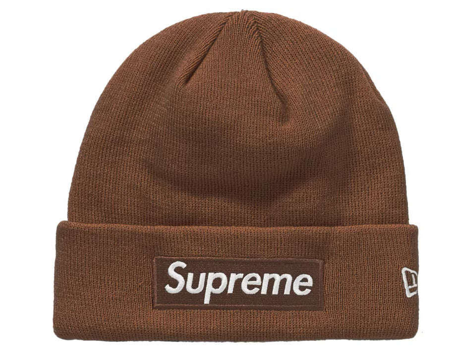 Supreme Box Logo Beanie Brown